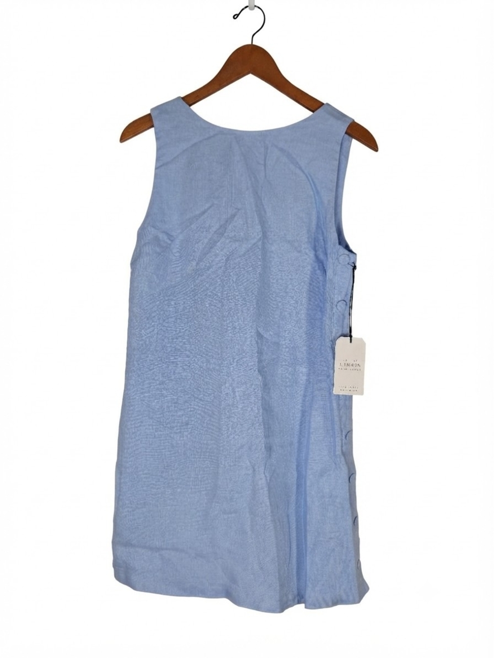 NWT Abercrombie & Fitch Blue Linen Mini Dress Size M